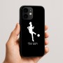 כיסוי בעיצוב אישי עם השם שלך לדגם - Apple iPhone 16e בעיצוב שחקנית כדורגל - אישה