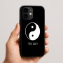 כיסוי בעיצוב אישי עם השם שלך לדגם - Apple iPhone 16e בעיצוב סמל יינג יאנג