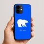 כיסוי בעיצוב אישי עם השם שלך לדגם - Apple iPhone 16e בעיצוב דוב
