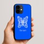 כיסוי בעיצוב אישי עם השם שלך לדגם - Apple iPhone 16e בעיצוב פרפר