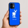 כיסוי בעיצוב אישי עם השם שלך לדגם - Apple iPhone 16e בעיצוב צבי