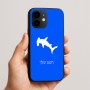 כיסוי בעיצוב אישי עם השם שלך לדגם - Apple iPhone 16e בעיצוב כריש ראש פטיש