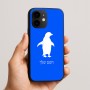 כיסוי בעיצוב אישי עם השם שלך לדגם - Apple iPhone 16e בעיצוב פינגווין