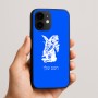 כיסוי בעיצוב אישי עם השם שלך לדגם - Apple iPhone 16e בעיצוב ארנב מחזיק גזר