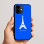 כיסוי בעיצוב אישי עם השם שלך לדגם - Apple iPhone 16e בעיצוב מגדל אייפל
