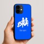כיסוי בעיצוב אישי עם השם שלך לדגם - Apple iPhone 16e בעיצוב מזלות - תאומים