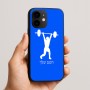 כיסוי בעיצוב אישי עם השם שלך לדגם - Apple iPhone 16e בעיצוב הרמת משקולות