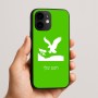 כיסוי בעיצוב אישי עם השם שלך לדגם - Apple iPhone 16e בעיצוב נשר אמריקאי