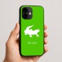 כיסוי בעיצוב אישי עם השם שלך לדגם - Apple iPhone 16e בעיצוב תנין