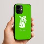 כיסוי בעיצוב אישי עם השם שלך לדגם - Apple iPhone 16e בעיצוב ארנב מחזיק גזר