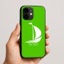 כיסוי בעיצוב אישי עם השם שלך לדגם - Apple iPhone 16e בעיצוב סירה