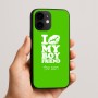 כיסוי בעיצוב אישי עם השם שלך לדגם - Apple iPhone 16e בעיצוב נשקי את חבר שלי