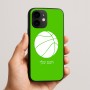 כיסוי בעיצוב אישי עם השם שלך לדגם - Apple iPhone 16e בעיצוב כדורסל