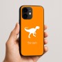 כיסוי בעיצוב אישי עם השם שלך לדגם - Apple iPhone 16e בעיצוב דינוזאור