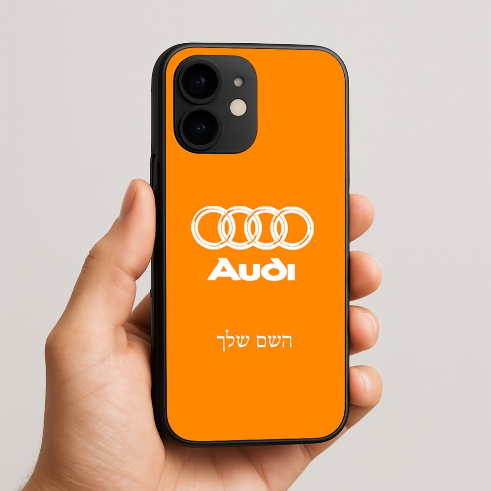 כיסוי בעיצוב אישי עם השם שלך לדגם - Apple iPhone 16e בעיצוב אאודי