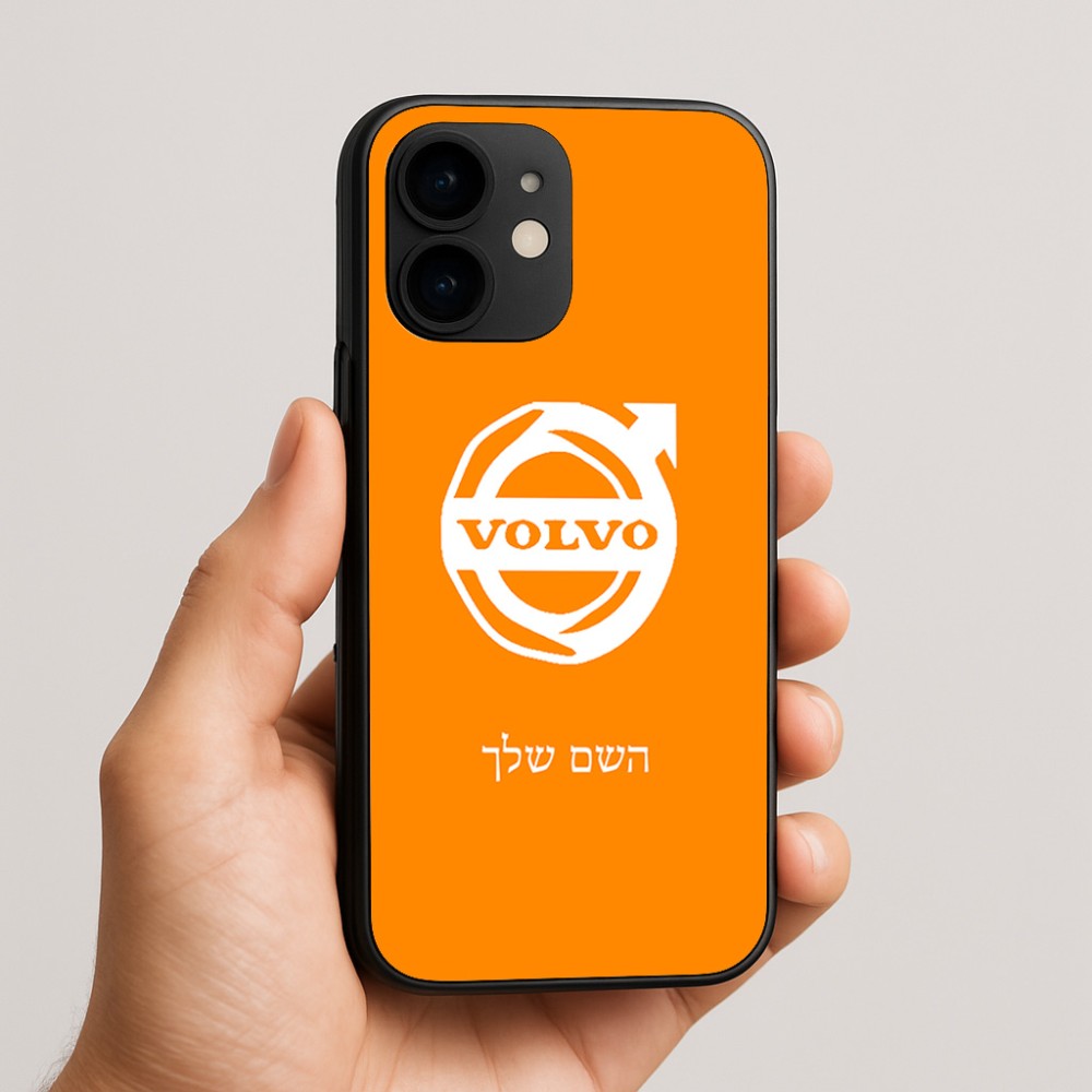 כיסוי בעיצוב אישי עם השם שלך לדגם - Apple iPhone 16e בעיצוב וולוו