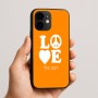 כיסוי בעיצוב אישי עם השם שלך לדגם - Apple iPhone 16e בעיצוב אהבה