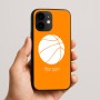 כיסוי בעיצוב אישי עם השם שלך לדגם - Apple iPhone 16e בעיצוב כדורסל