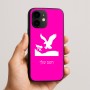 כיסוי בעיצוב אישי עם השם שלך לדגם - Apple iPhone 16e בעיצוב נשר אמריקאי