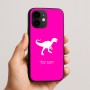 כיסוי בעיצוב אישי עם השם שלך לדגם - Apple iPhone 16e בעיצוב דינוזאור