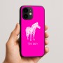 כיסוי בעיצוב אישי עם השם שלך לדגם - Apple iPhone 16e בעיצוב זברה