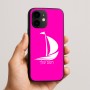 כיסוי בעיצוב אישי עם השם שלך לדגם - Apple iPhone 16e בעיצוב סירה