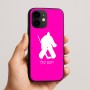 כיסוי בעיצוב אישי עם השם שלך לדגם - Apple iPhone 16e בעיצוב הוקי שוערים