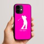 כיסוי בעיצוב אישי עם השם שלך לדגם - Apple iPhone 16e בעיצוב שחקן גולף