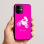 כיסוי בעיצוב אישי עם השם שלך לדגם - Apple iPhone 16e בעיצוב מוטוקרוס