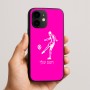 כיסוי בעיצוב אישי עם השם שלך לדגם - Apple iPhone 16e בעיצוב שחקן כדורגל
