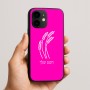 כיסוי בעיצוב אישי עם השם שלך לדגם - Apple iPhone 16e בעיצוב חיטה גלית זהב