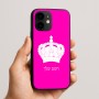 כיסוי בעיצוב אישי עם השם שלך לדגם - Apple iPhone 16e בעיצוב כתר מלכותי