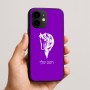 כיסוי בעיצוב אישי עם השם שלך לדגם - Apple iPhone 16e בעיצוב ראש סוס