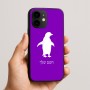 כיסוי בעיצוב אישי עם השם שלך לדגם - Apple iPhone 16e בעיצוב פינגווין
