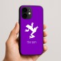 כיסוי בעיצוב אישי עם השם שלך לדגם - Apple iPhone 16e בעיצוב צפרדע טרופית