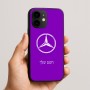 כיסוי בעיצוב אישי עם השם שלך לדגם - Apple iPhone 16e בעיצוב מרצדס-בנץ