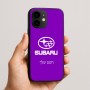 כיסוי בעיצוב אישי עם השם שלך לדגם - Apple iPhone 16e בעיצוב סובארו