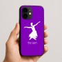 כיסוי בעיצוב אישי עם השם שלך לדגם - Apple iPhone 16e בעיצוב בלרינה