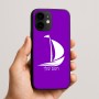 כיסוי בעיצוב אישי עם השם שלך לדגם - Apple iPhone 16e בעיצוב סירה