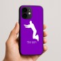כיסוי בעיצוב אישי עם השם שלך לדגם - Apple iPhone 16e בעיצוב פארקורינג