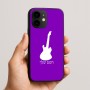 כיסוי בעיצוב אישי עם השם שלך לדגם - Apple iPhone 16e בעיצוב גיטרה
