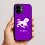 כיסוי בעיצוב אישי עם השם שלך לדגם - Apple iPhone 16e בעיצוב מזלות - אריה