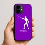 כיסוי בעיצוב אישי עם השם שלך לדגם - Apple iPhone 16e בעיצוב לוחם סייף