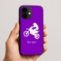 כיסוי בעיצוב אישי עם השם שלך לדגם - Apple iPhone 16e בעיצוב מוטוקרוס