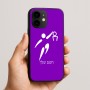 כיסוי בעיצוב אישי עם השם שלך לדגם - Apple iPhone 16e בעיצוב כדורסל אולימפי