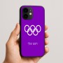 כיסוי בעיצוב אישי עם השם שלך לדגם - Apple iPhone 16e בעיצוב אולימפי
