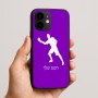 כיסוי בעיצוב אישי עם השם שלך לדגם - Apple iPhone 16e בעיצוב שחקן פינג פונג