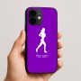 כיסוי בעיצוב אישי עם השם שלך לדגם - Apple iPhone 16e בעיצוב רץ רץ אישה