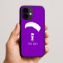 כיסוי בעיצוב אישי עם השם שלך לדגם - Apple iPhone 16e בעיצוב צניחה חופשית