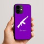 כיסוי בעיצוב אישי עם השם שלך לדגם - Apple iPhone 16e בעיצוב אק 47
